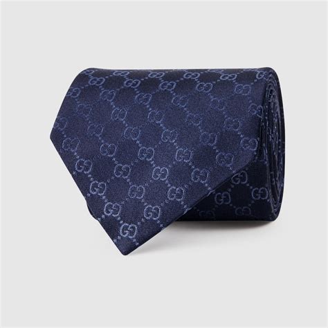 เนคไท gucci|เนคไท GG pattern silk tie inสีกรมท่า .